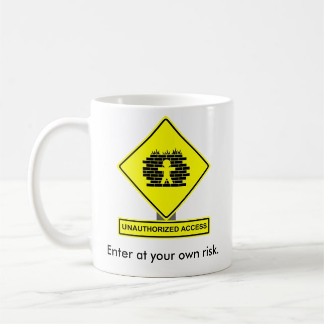 De Café Caneca do acesso não autorizado (Esquerda)