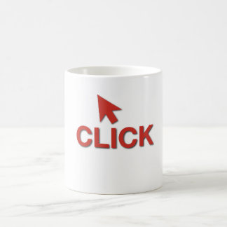 De Café Caneca do Admin do Botão-Clique