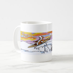 De Café caneca do Alaska surf
