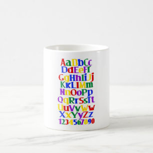 De Café Caneca do alfabeto