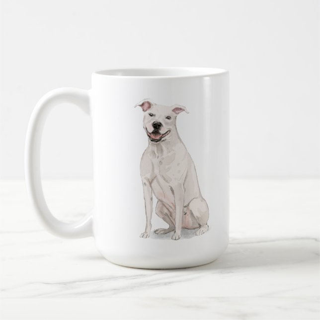 De Café caneca do American Staffordshire Terrier (Esquerda)
