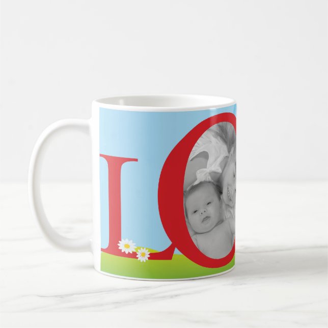 De Café Caneca do amor da foto dos namorados (Esquerda)