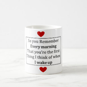De Café Caneca do amor da manhã
