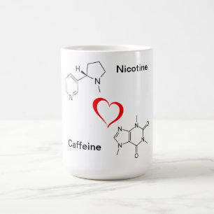 De Café Caneca do AMOR da nicotina e da cafeína