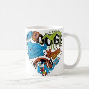 De Café Caneca do amor do cão