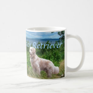 De Café Caneca do amor do golden retriever