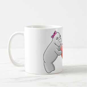 De Café Caneca do amor do peixe-boi