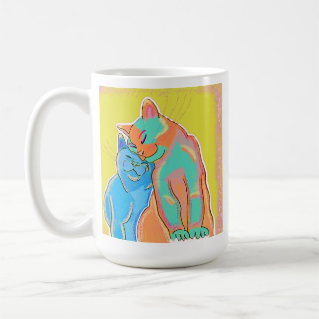 De Café Caneca do amor dos gatinhos (Esquerda)