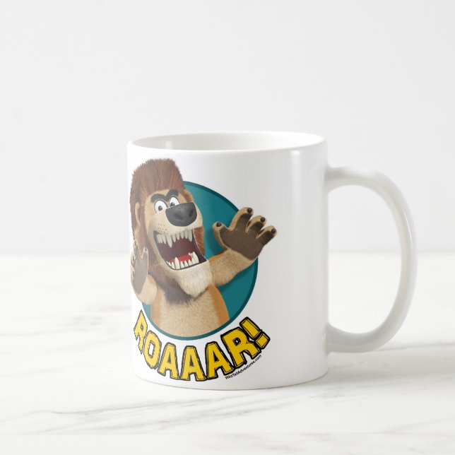 De Café Caneca do animal do leão dos desenhos animados (Direita)