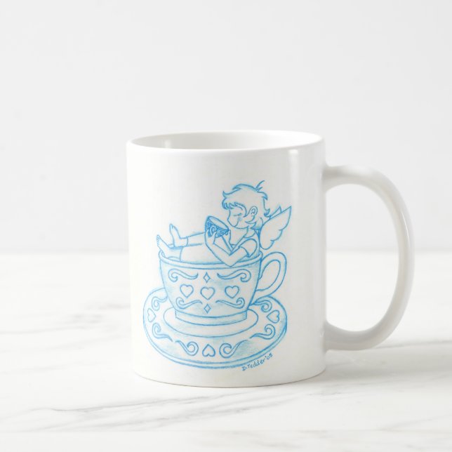 De Café Caneca do anjo do Teacup (Direita)