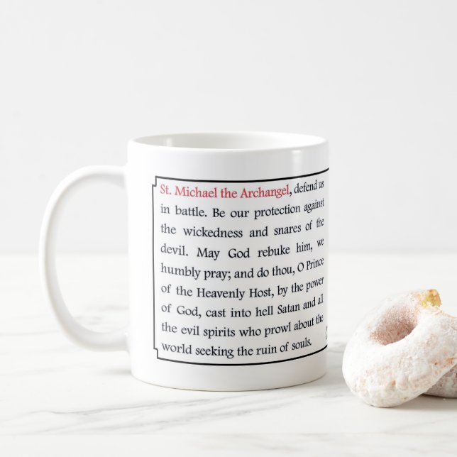 De Café Caneca do Arcanjo São Miguel (Com Donut)