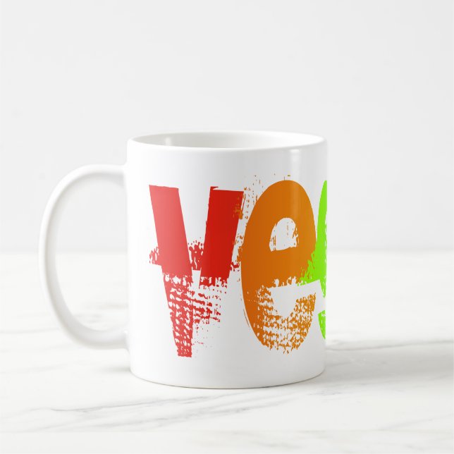 De Café Caneca do arco-íris do Grunge do Vegan (Esquerda)