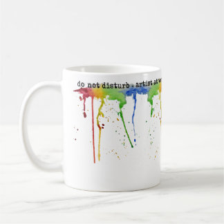 De Café Caneca do *Artist* do arco-íris da aguarela