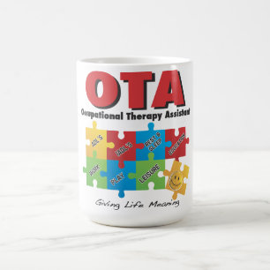 De Café Caneca do assistente da terapia ocupacional
