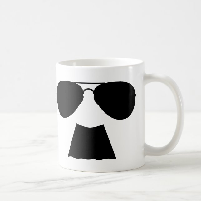 De Café Caneca do aviador do bigode (Direita)