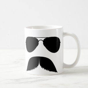 De Café Caneca do aviador do bigode