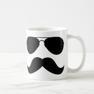 De Café Caneca do aviador do bigode