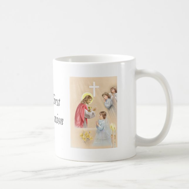 De Café Caneca do bebendo do comunhão da menina primeira (Direita)