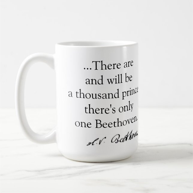 De Café caneca do beethoven (Esquerda)