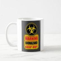 Caneca do Biohazard do zombi
