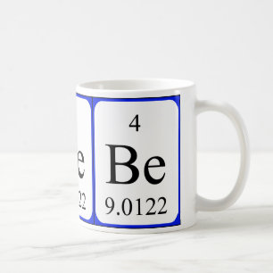 De Café Caneca do branco do elemento 4 - berílio