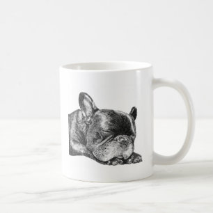 De Café Caneca do buldogue francês do sono
