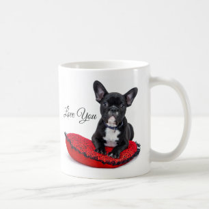 De Café Caneca do buldogue francês eu te amo