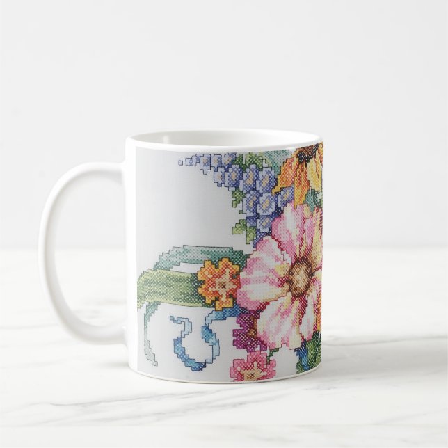 De Café Caneca do buquê floral (Esquerda)