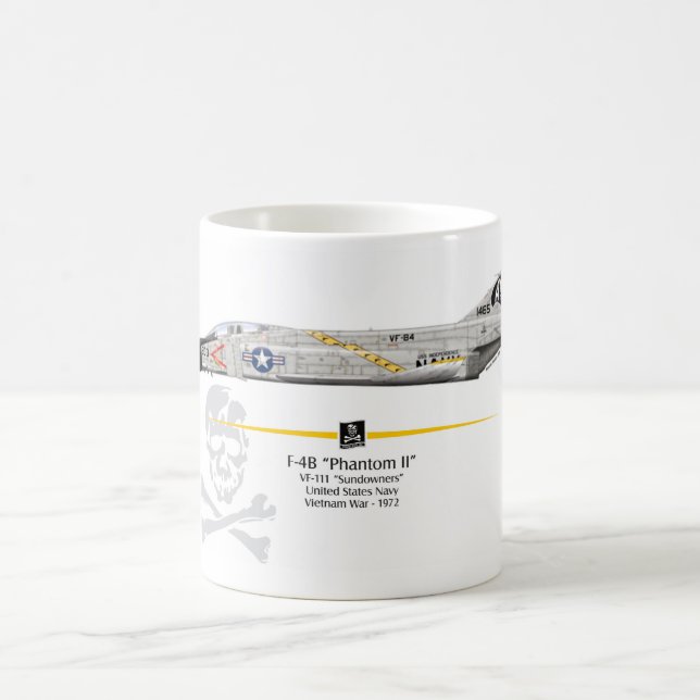 De Café Caneca do caça F-4B Phantom VF-184 "Jolly Rogres" (Centro)
