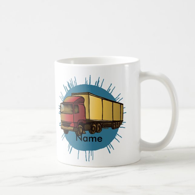 De Café Caneca do Caminhão Big Rig Vermelho (Direita)