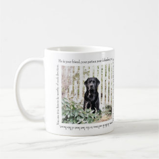 De Café Caneca do cão do jardim