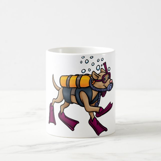 De Café Caneca do cão do mergulho autónomo (Centro)