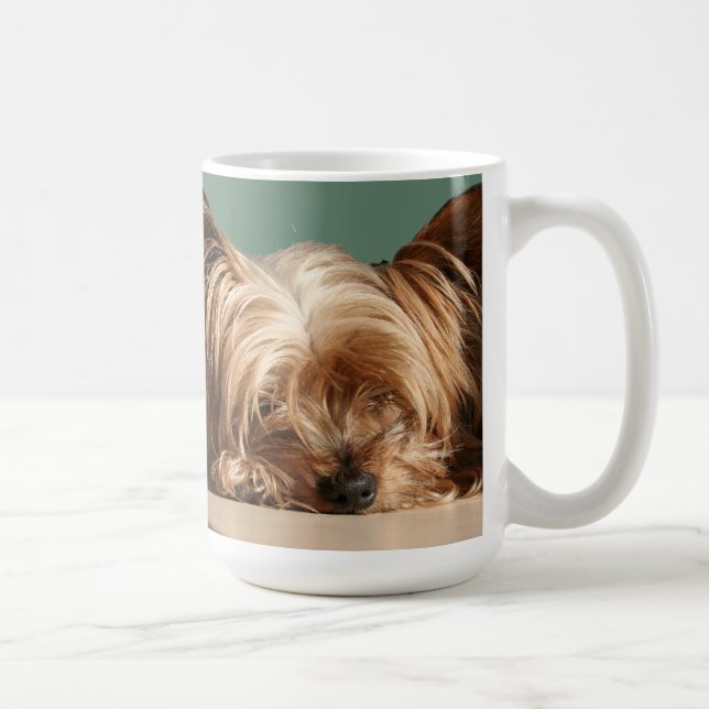 De Café Caneca do cão do sono Yorkie (Direita)