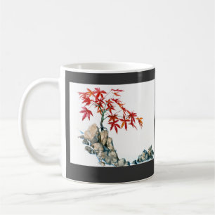 De Café Caneca do casamento dos bonsais do bordo vermelho