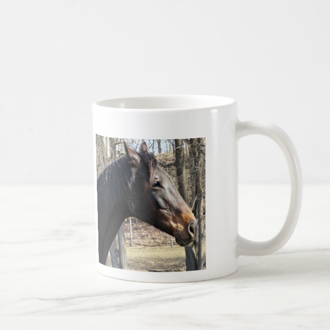 De Café Caneca do cavalo, customizável com sua própria (Direita)