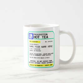 De Café Caneca do chá da prescrição, caneca engraçada