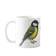 Caneca do Chapim-real – Ilustração Personalizada d