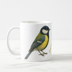 De Café Caneca do Chapim-real – Ilustração Personalizada d