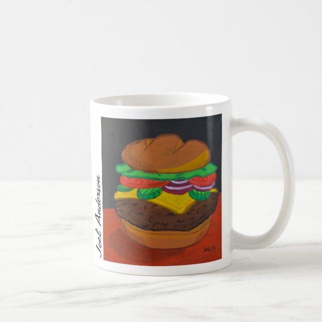 De Café Caneca do cheeseburger (Direita)