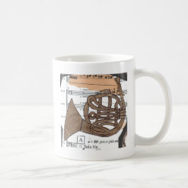 De Café Caneca do chifre (do francês)