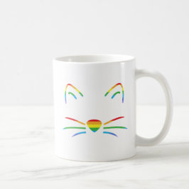 De Café Caneca do clássico das suiças do gato do arco-íris