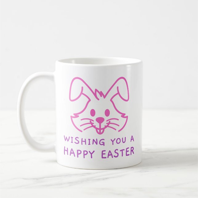 De Café Caneca do Coelho da Páscoa Feliz (Esquerda)