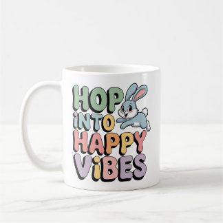 De Café Caneca do Coelho da Páscoa Vibrações Felizes Entre