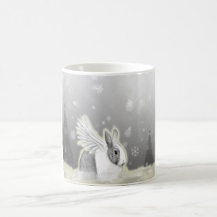 De Café Caneca do coelho do anjo