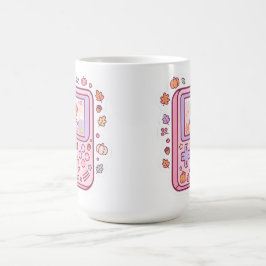 De Café Caneca do Console Portátil Pastel Kawaii Retro