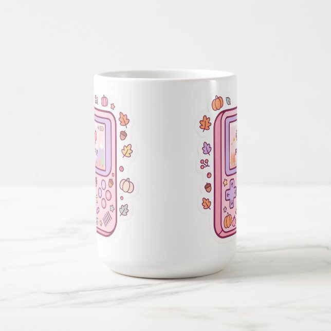 De Café Caneca do Console Portátil Pastel Kawaii Retro (Centro)