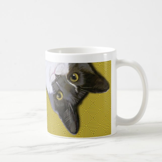 De Café Caneca do controlo da mente do gatinho (Direita)