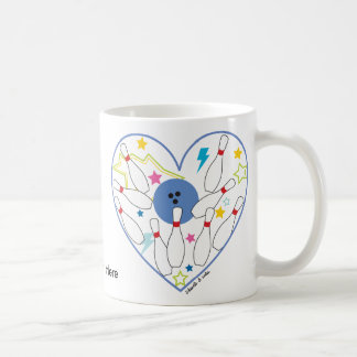 De Café Caneca do coração da boliche
