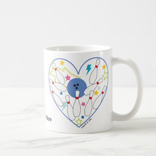 De Café Caneca do coração da boliche (Direita)