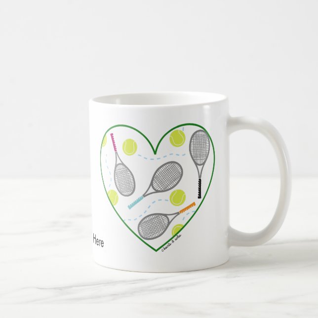 De Café Caneca do coração do tênis (Direita)